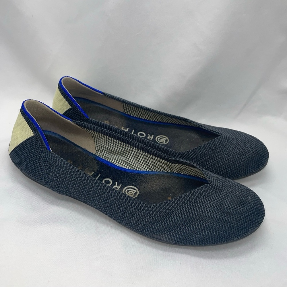 Rothy's The Flat Womens US 6.5 Shale Round Toe Ballet Shoes